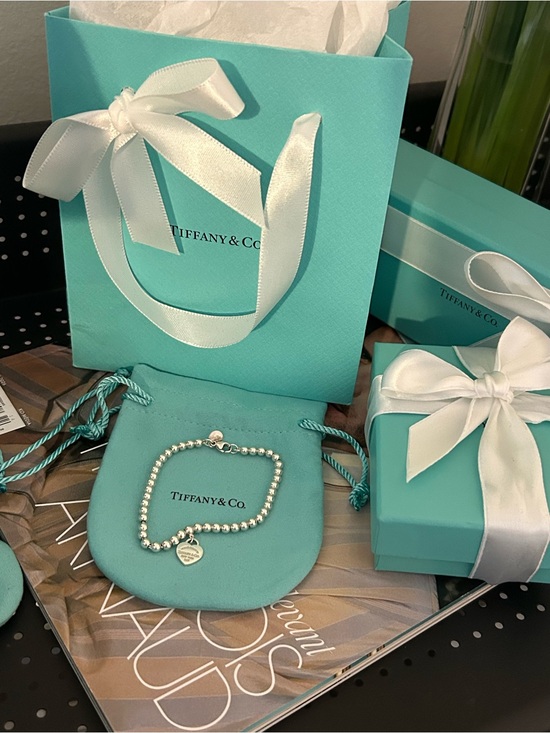 Tiffany & Co. Jewelry - Tiffany heart tag bead bracelet